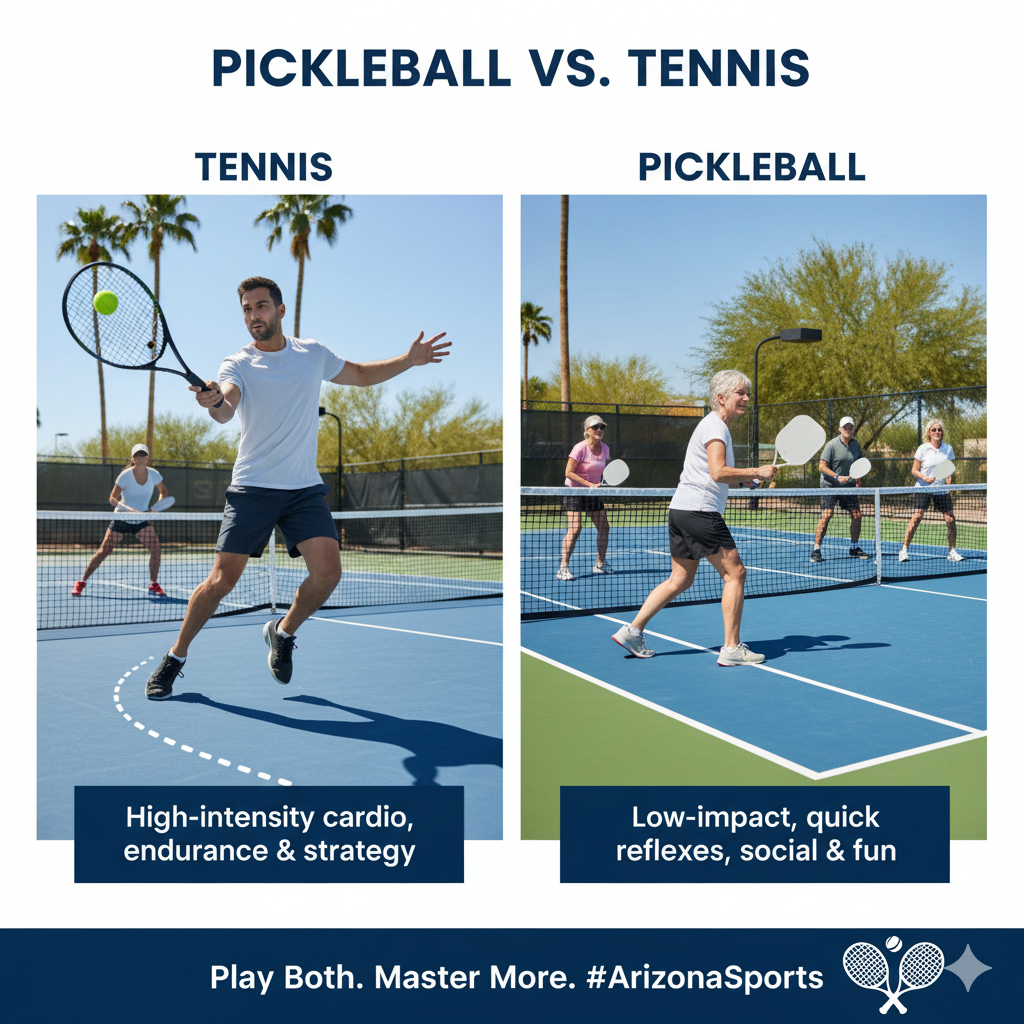 Pickleball vs. Tennis: Key Differences and Why You Should Try Both in Arizona